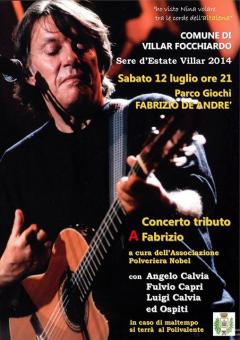 Tributo a Fabrizio De Andrè || Sabato 12 luglio @Villar Focchiardo