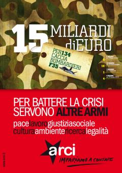 15 miliardi di euro per 134 cacciabombardieri F35: impariamo a contare!