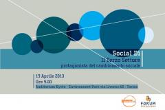 Social Dì - Il Terzo Settore protagonista del cambiamento sociale - Ven 19 Aprile 2013