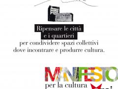 "PIU' CULTURA +DEMOCRAZIA" #ManifestoCultura (foto)