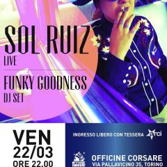 Sol Ruiz + Funky Goodness (Dj Set) alle Officine Corsare