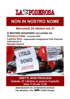 NON IN NOSTRO NOME - 24 ottobre ore 21.00