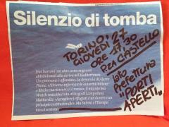 OGGI ORE 17.30 FATELI SBARCARE Presidio in piazza Castello