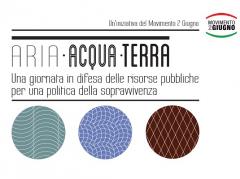 Convegno "Aria, Acqua, Terra - Per una Politica della sopravvivenza", 26 Maggio- Torino