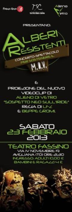 Alberi Resistenti - concerto/spettacolo per sostenere il M.O.V. // presentazione videoclip "Sospetto Neo sull'Iride"