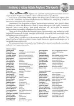 Elezioni amministrative: Avigliana Città Aperta