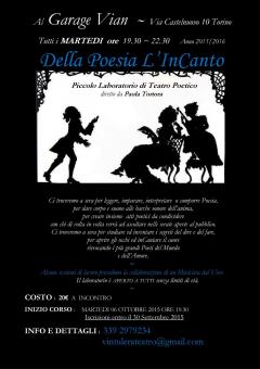 DALLA POESIA L’INCANTO – Laboratorio poetico al Garage Vian