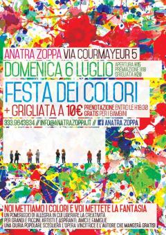 Festa dei colori all'Anantra Zoppa