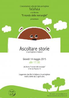 "Ascoltare storie in portoghese e italiano" a cura di Tu.Cà.Tu.Là