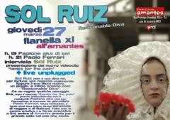 SOL RUIZ per FLANELLA XL al Circolo Amantes