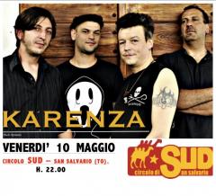 Karenza in concerto al Circolo Sud