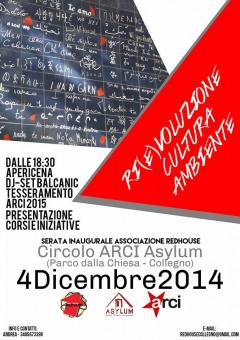 Ri(e)voluzione, Culture, Ambiente - presentazione dell'associazione Redhouse @Asylum