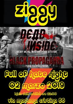 DEAD INSIDE - BLACK PROPAGANDA Full Of Hate Night