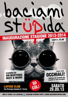 Inaugurazione stagione BACIAMI STÜPIDA PARTY al Lapsus