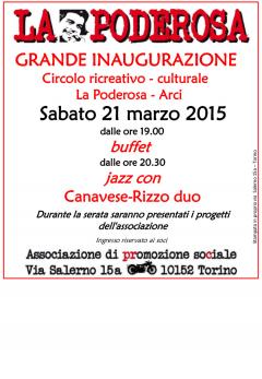 Inaugurazione Circolo Ricreativo - Culturale La Poderosa
