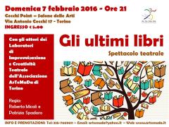 Spettacolo teatrale GLI ULTIMI LIBRI a cura di ArTeMuDa