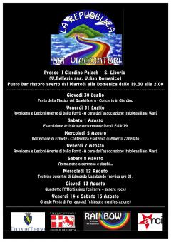 “LIBERA REPUBBLICA DEI VIAGGIATORI” a cura del circolo Rainbow