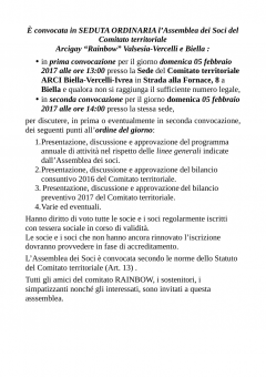 ASSEMBLEA SOCI ARCIGAY VALSESIA VERCELLI BIELLA