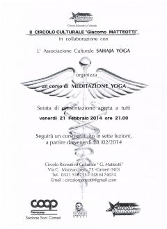 corso di MEDITAZIONE YOGA