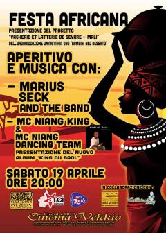 Festa Africana: MARIUS SECK and THE BAND + MC NIANG KING@Bambini nel deserto_Collisioni_Cinema Vekkio_Corneliano d'Alba (CN)