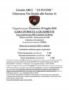 PROGRAMMA LUGLIO CIRCOLO LE FUCINE