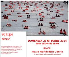 "Scarpe rosse" - Rivoli, domenica 26 ottobre 2014
