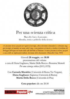 "Per una scienza critica" - Giovedì 28 maggio @Casseta Popular