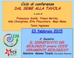 "Dal Seme alla Tavola" - 2° incontro: Il significato del Biologico, ovvero cos'è veramente Bio? @Asylum
