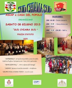 Serata conclusiva "Sud chiama Sud" in Piazza Statuto - Asti @ Casa del Popolo Asti