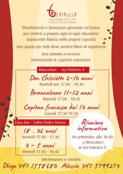 Presentazione corsi di teatro per bambini e ragazzi a cura di Teatrulla