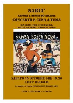 Sabia' Sapori e suoni do Brasil al Caffè Basaglia