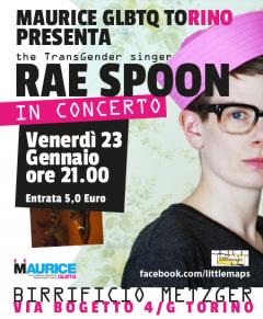 The TransGender singer: Rae Spoon in concerto a cura del Maurice