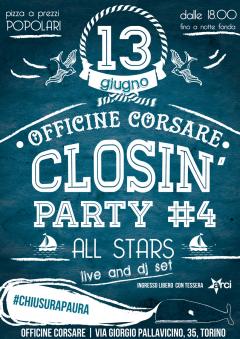 Grande Festa di chiusura estiva alle Officine Corsare