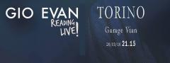GIO EVAN Reading poetico al Garage Vian