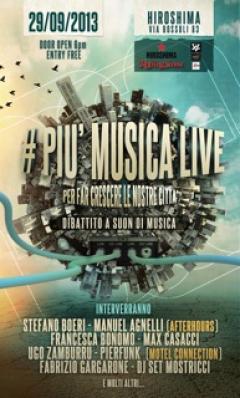 #piùmusicalive Torino - Domenica 29 settembre HIROSHIMA MON AMOUR
