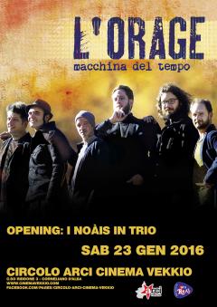 L'ORAGE | Noàis in trio _ Sab 23 Gen @ live Cinema Vekkio _ Corneliano d'Alba (CN)