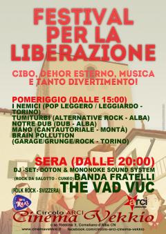 25 Aprile "Festival per la Liberazione" @ live Circolo Cinema Vekkio - Corneliano d'Alba (CN)
