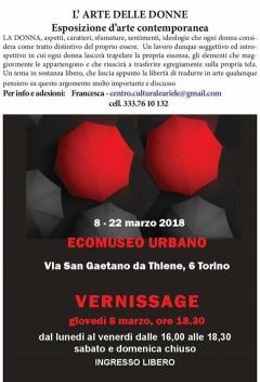 L'ARTE DELLA DONNE, mostra d'arte contemporanea.