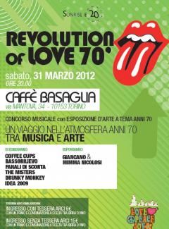 Concorso musicale con esposizione d'arte a tema anni '70 al Caffé Basaglia