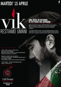 "VIK - STAY HUMAN", Restiamo Umani al Caffé Basaglia 