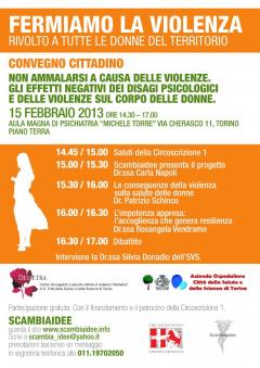 Convegno "fermiamo la violenza sulle donne" organizzato da Scambiaidee