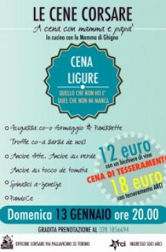 Cena regionale Ligure alle Officine Corsare