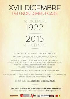 XVIII Dicembre - Per non dimenticare