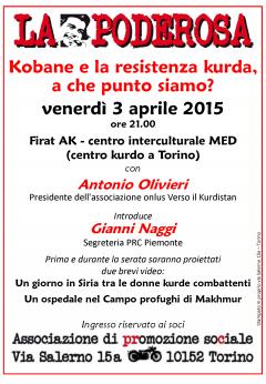 Incontro "Kobane e la resistenza kurda, a che punto siamo" a La Poderosa
