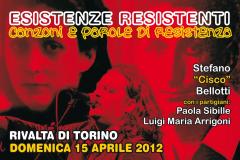 ESISTENZE RESISTENTI - Rivalta, 15 aprile "canzoni e parole di resistenza"