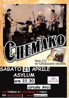 Chemako in concerto - Collegno, sabato 21 Aprile