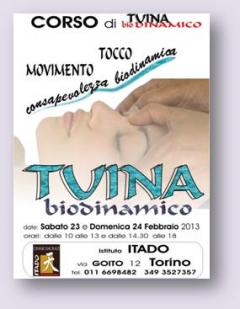 Corso di Tuina biodinamico organizzato da Itado