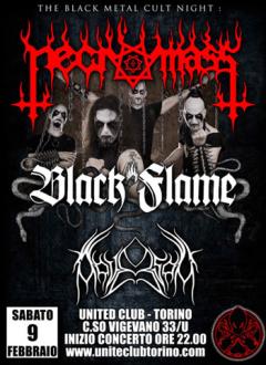 Lack metal night! Necromass + Black flame + Adversam allo United Club 