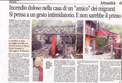 GRAVE ATTO INTIMIDATORIO