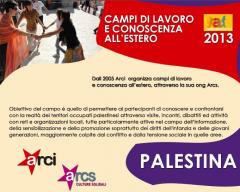Campo Palestina 2013 - #passadalVIA volontariato internazionale arci